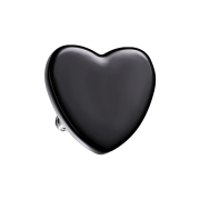 Dermal Anchor cœur noir