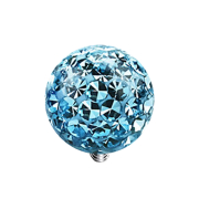 Dermal Anchor Crystal Ball Aqua Epoxy Protective Coating