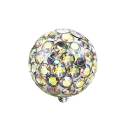 Dermal Anchor Crystal Ball, Multicolor, with Epoxy...