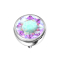 Dermal Anchor hemisphere silver with crystal multicolor