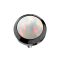 Black dermal anchor with white opal