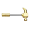 Micro Barbell Hammer gold-plated