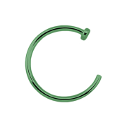 Anneau nasal ouvert vert