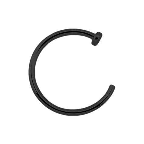 Anneau de nez ouvert noir