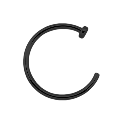Anello da naso aperto nero