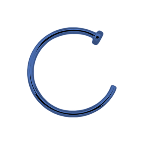 Open nose ring, blue