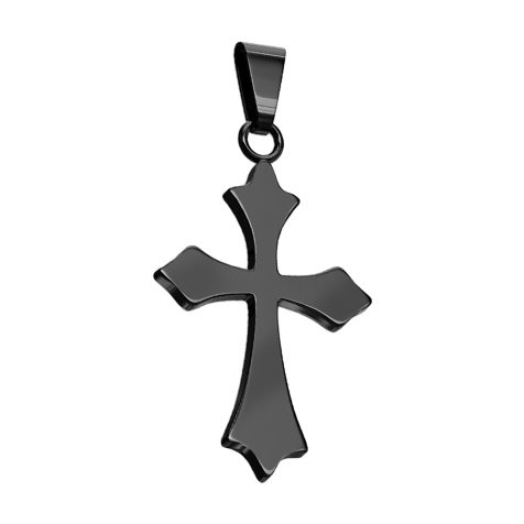 Pendentif noir croix celtique