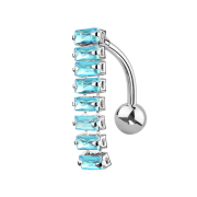 Banane argent avec pendentif poutre avec cristaux...