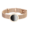Bracelet rose gold black enamel with Roman numerals