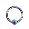 Anneau Micro Ball Closure moucheté de couleur
