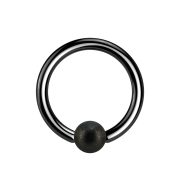 Micro Ball Closure Ring schwarz gesprenkelt