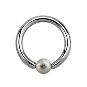 Ball Closure Ring silver speckled