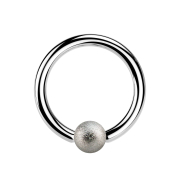 Ball Closure Ring silver speckled