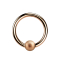 Micro Ball Closure Ring rosegold gesprenkelt