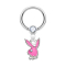 Micro Ball Closure anneau argent et cristal argent avec pendentif Playboy Bunny rose
