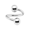 Spiral internal thread silver with two balls