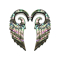 Ear weight spiral angel wings made of abalone (2pcs)