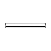 Silver barbell bar with internal thread