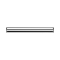Silver barbell bar with internal thread