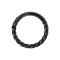Micro anneau segment pliable tressé noir