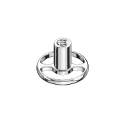 Ancrage dermique rond à deux trous