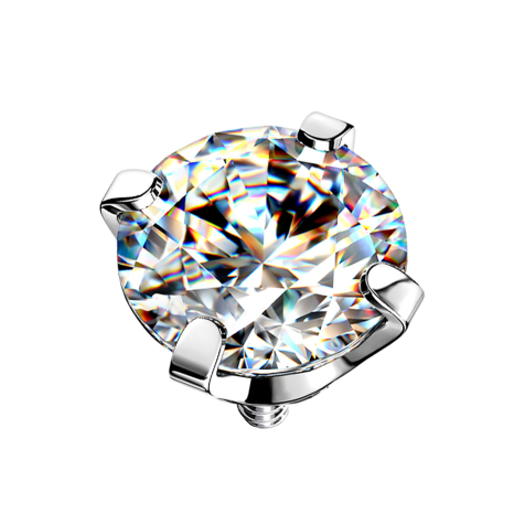 Set di cristalli dargento Dermal Anchor