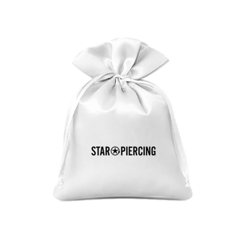 Sac en satin Star Piercing blanc