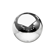 Micro boule en or blanc 14k