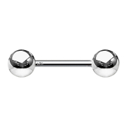 Micro Barbell 14k weissgold mit Kugel