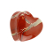 Flared Plug coeur en pierre de jaspe rouge