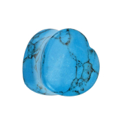 Cuore a spina svasato in pietra turchese