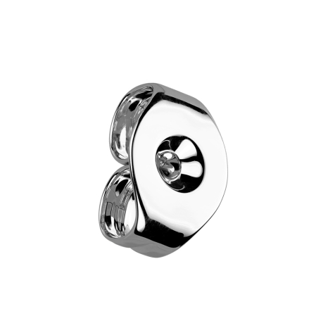 Stud earring clasp silver