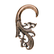 Ear weight hook bronze antique