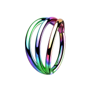 Micro anello segmentato pieghevole colorato tre anelli