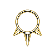 Micro anneau segmenté pliable plaqué or...