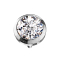 Silver Dermal Anchor with Silver Crystal