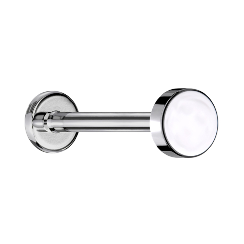 Micro Labret Internal Thread Silver Disc