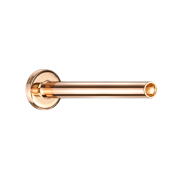 Tige de labret Micro en or rose avec filetage...