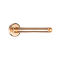 Tige de labret Micro en or rose avec filetage intérieur