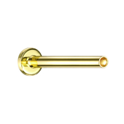 Micro labret rod with 1.2 mm gold-plated internal thread