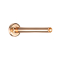Tige de labret Micro en or rose avec filetage intérieur