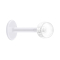 Micro Labret transparent avec disque retainer