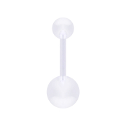 Banane transparent mit zwei Kugeln