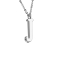 Chain silver pendant letter J