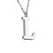 Chaîne argent pendentif lettre L