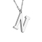 Chaîne argent pendentif lettre N