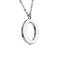 Chaîne argent pendentif lettre O