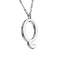 Chaîne argent pendentif lettre Q