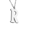 Chain silver pendant letter R