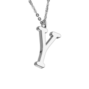 Chaîne argent pendentif lettre Y